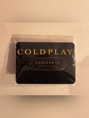 Coldplay Black & Gold Enamel Pin - Everyday Life